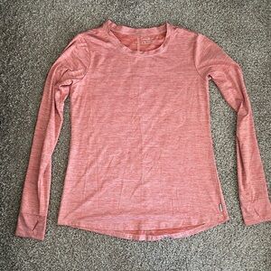 Eddie Bauer Salmon Long-Sleeve Women's Workout Top